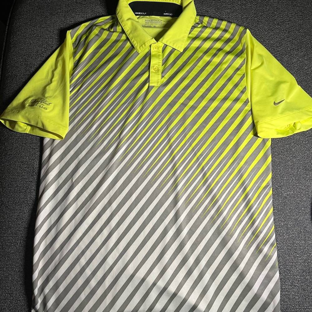 Nike Golf Polo Ocean Club Paradise Island On Sleeve Men’s Size S